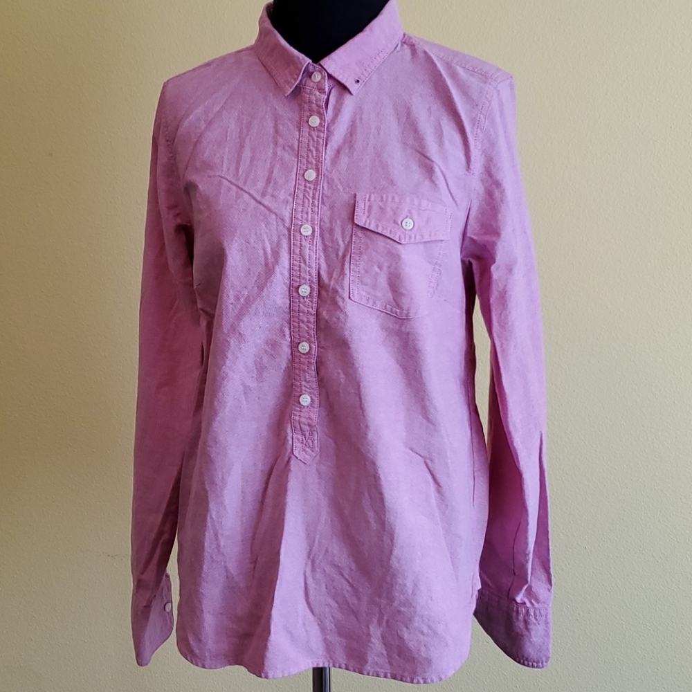 J Crew Button up pullover